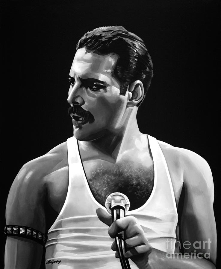 Queen Mixed Media - Freddie Mercury  by Meijering Manupix