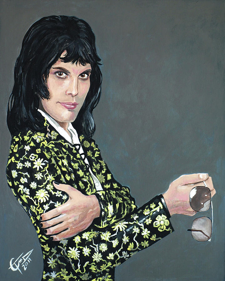 Freddie Mercury Painting by Tom Carlton