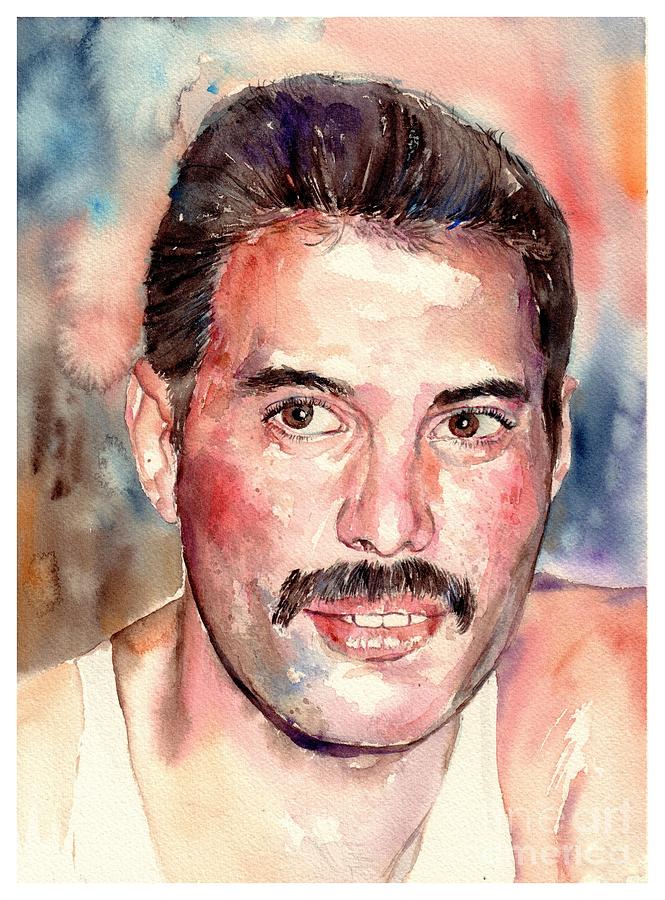 Freddie Mercury Painting - Freddie Smiling by Suzann Sines