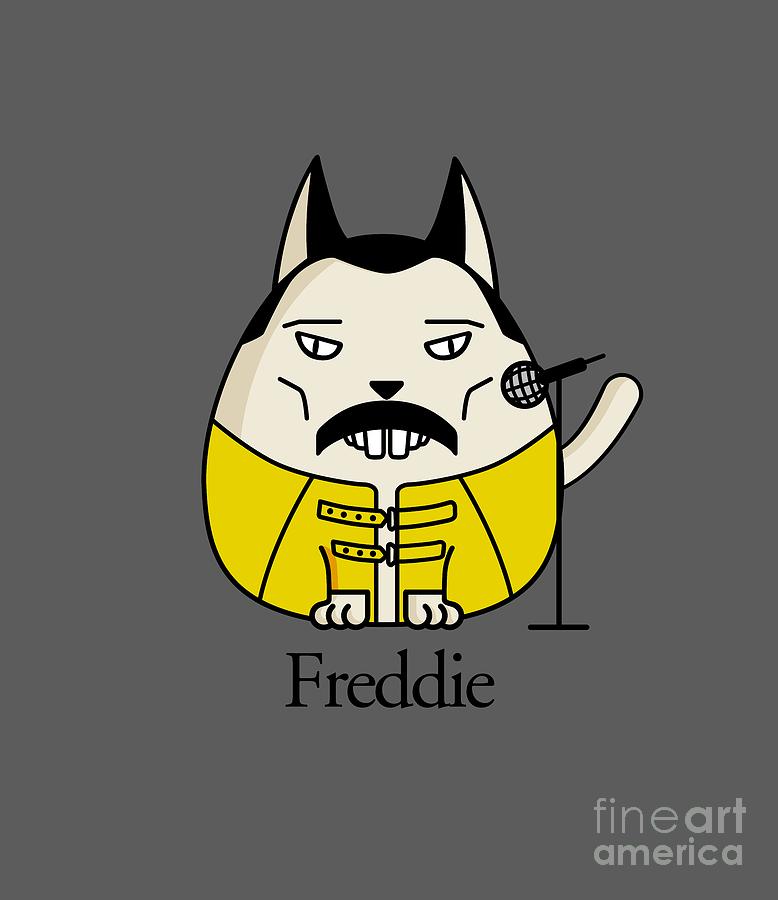 Music Digital Art - Freddie the Cat by Giordano Aita