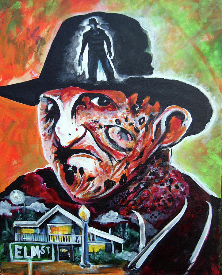 Halloween Movie Painting - Freddy Krueger by Lorinda Fore