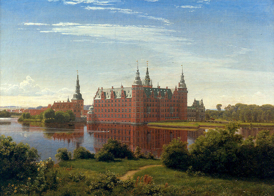 Frederiksborg Castle Painting by Peter Christian Skovgaard