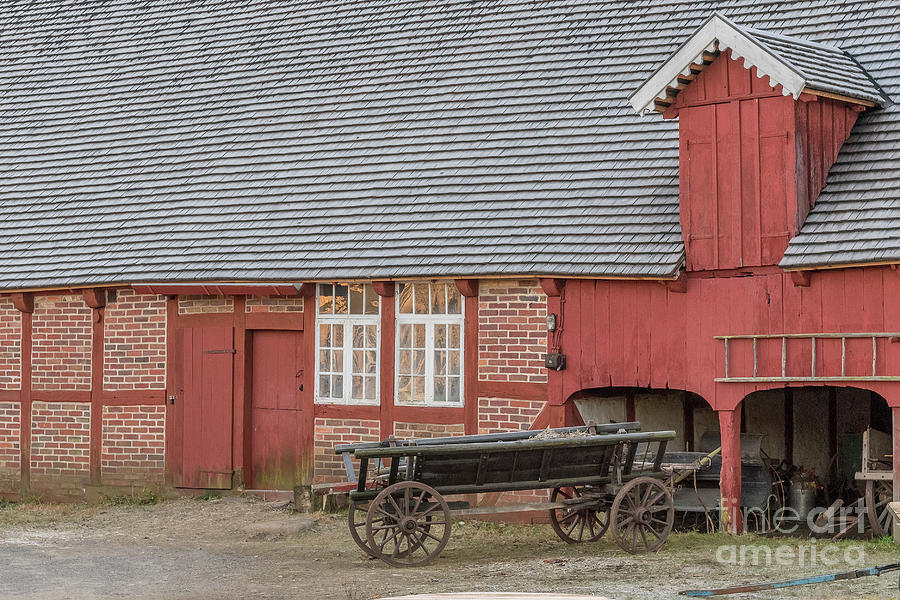 Fredriksdal Outdoor Museum Horse Cart Photograph by Antony McAulay