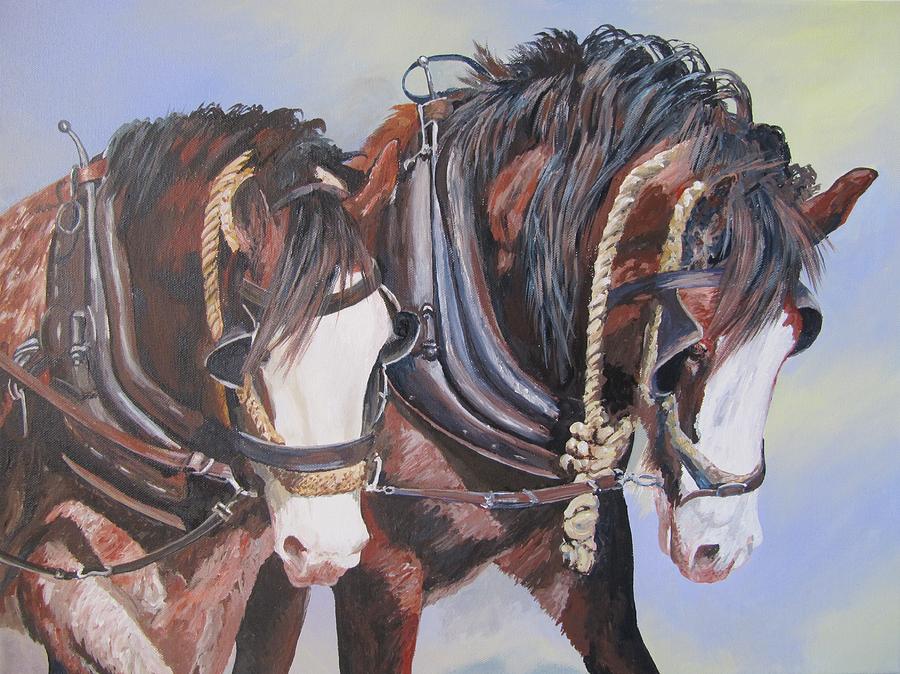 Freds Lead Girls Painting by Leonie Bell