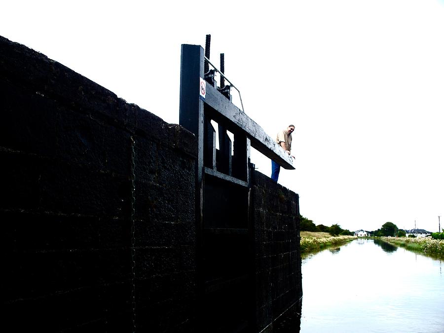 Free At Last When Lock Gates Open on Royal Canal in Ireland Photograph by Kenlynn Schroeder