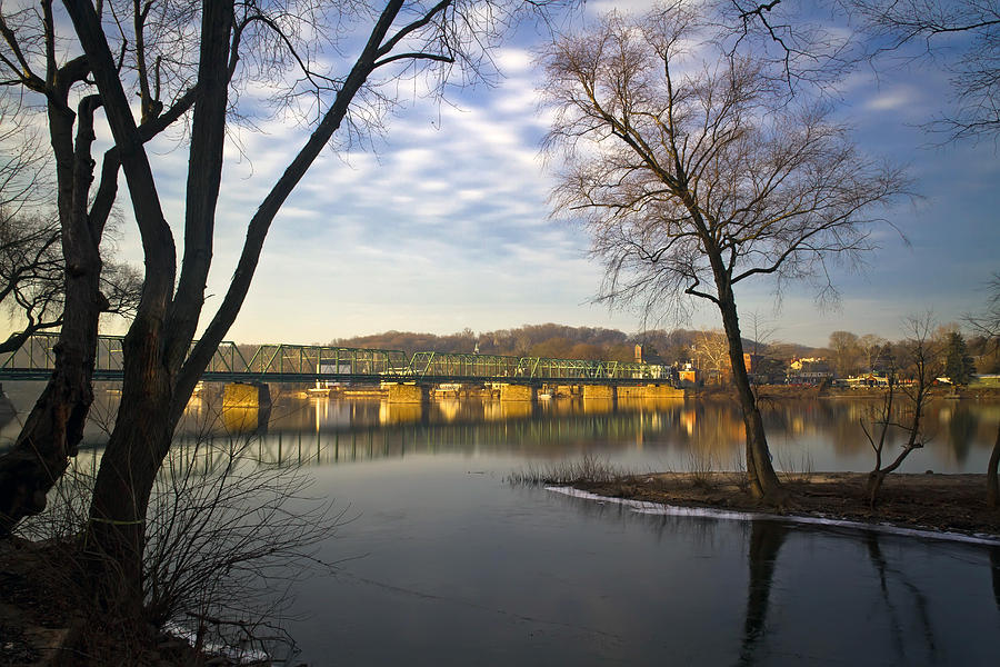 Free Bridge on the Delaware River Photograph by Kevin Giannini