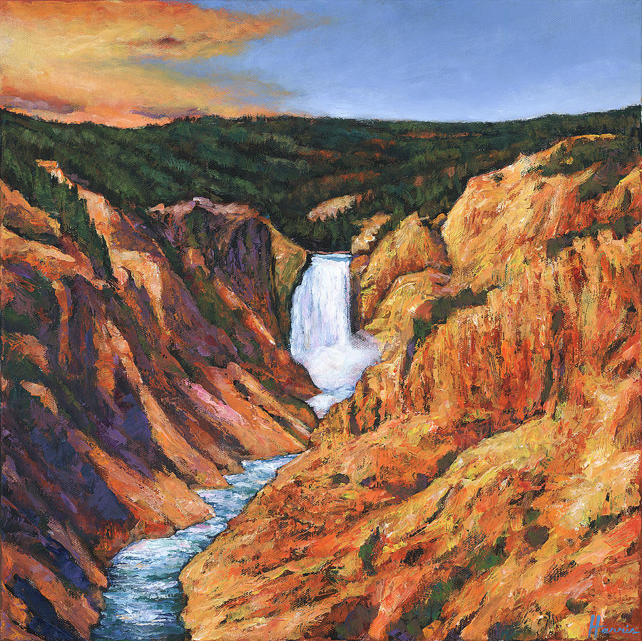 Wyoming Painting - Free Falling by Johnathan Harris Wyoming Painting - Free Falling by Johnathan Harris