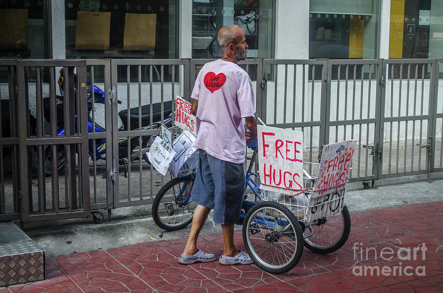 Free Hugs Photograph by Michelle Meenawong