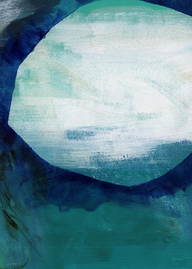 Blue Painting - Free My Soul by Linda Woods