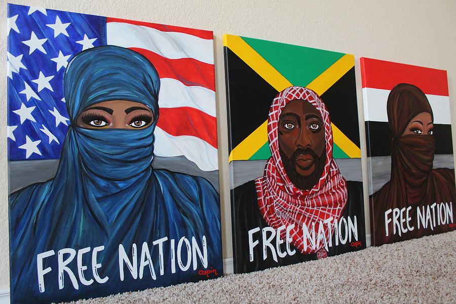 Free Nation Series Painting by Art By Naturallic
