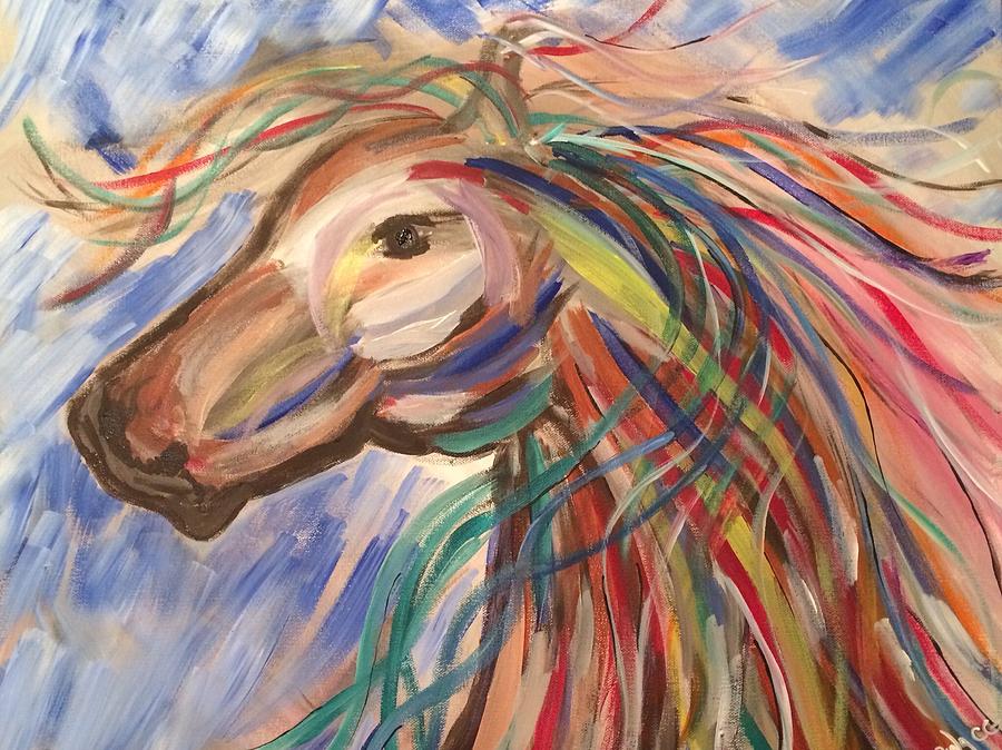 Free Spirit Painting by Aurina Counts-Garbovits | Fine Art America