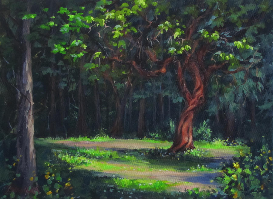 Tree Painting - Free Spirit by Karen Ilari