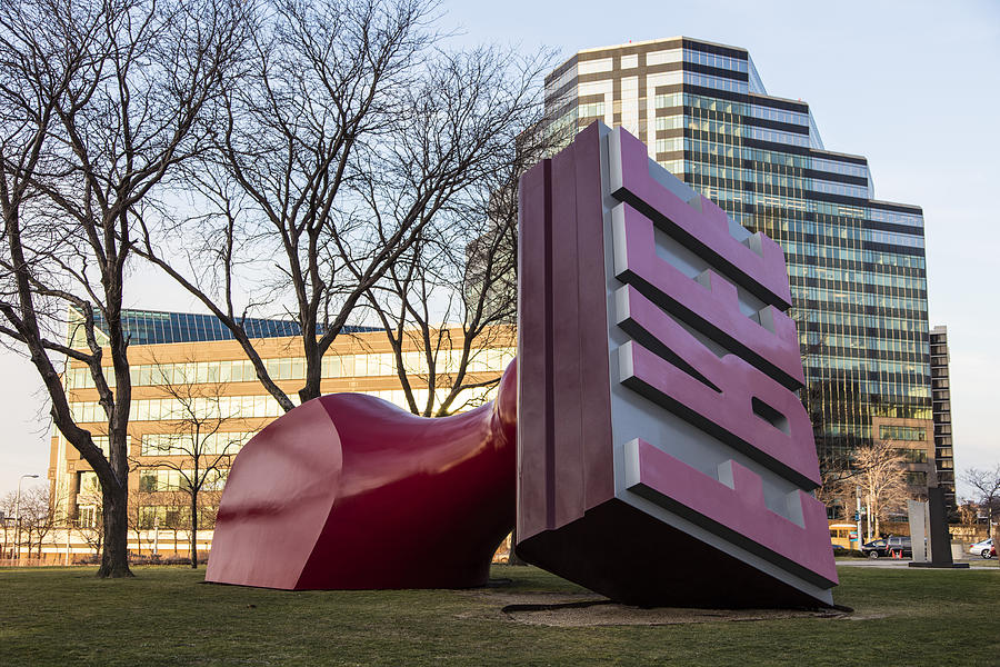Free Stamp Sculpture in Cleveland  Photograph by John McGraw