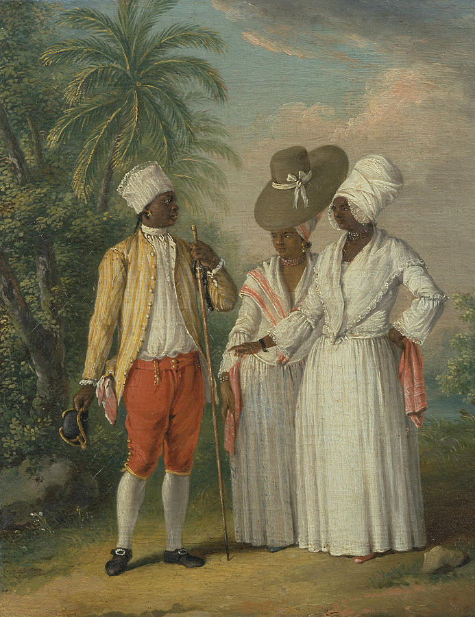 Free West Indian Dominicans Painting by Agostino Brunias