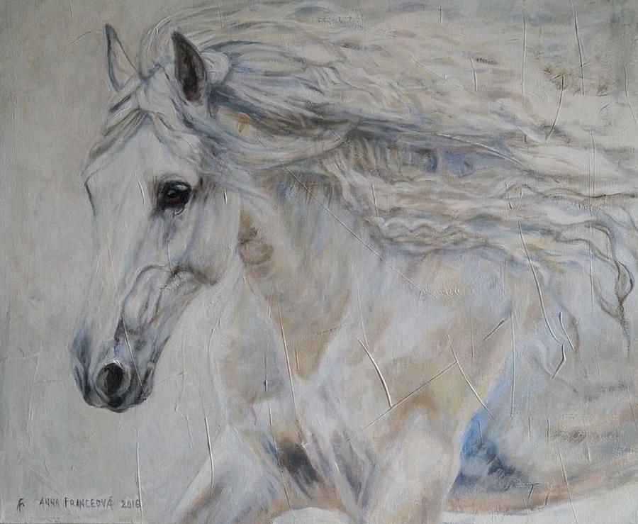 Equine Painting - Freedom by Anna Franceova Equine Painting - Freedom by Anna Franceova