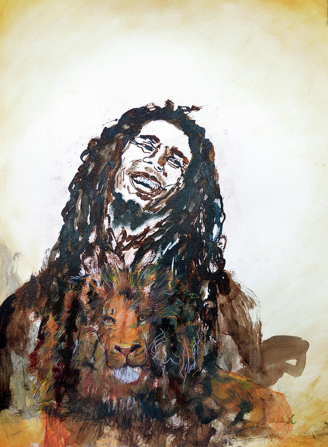 Freedom Bob Marley Painting by Ashleigh Dyan Bayer