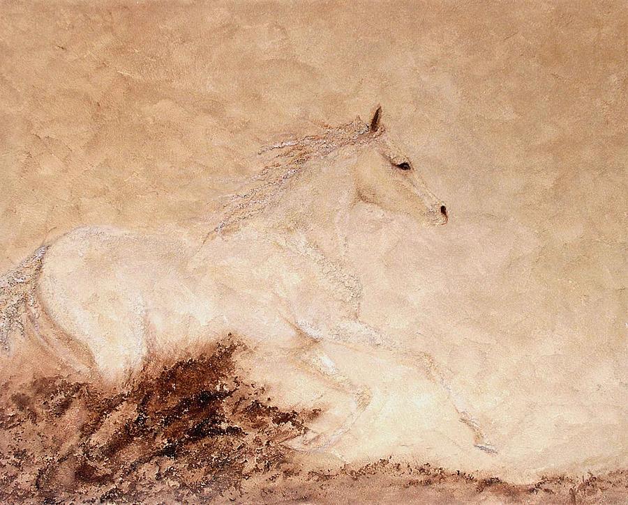 Horse Painting - Freedom by Gabrielle England