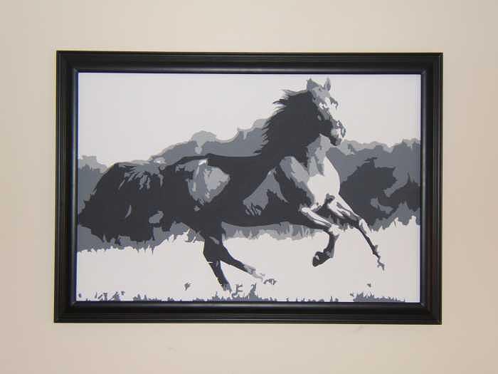 Horses Painting - Freedom I by Michael James Toomy Horses Painting - Freedom I by Michael James Toomy