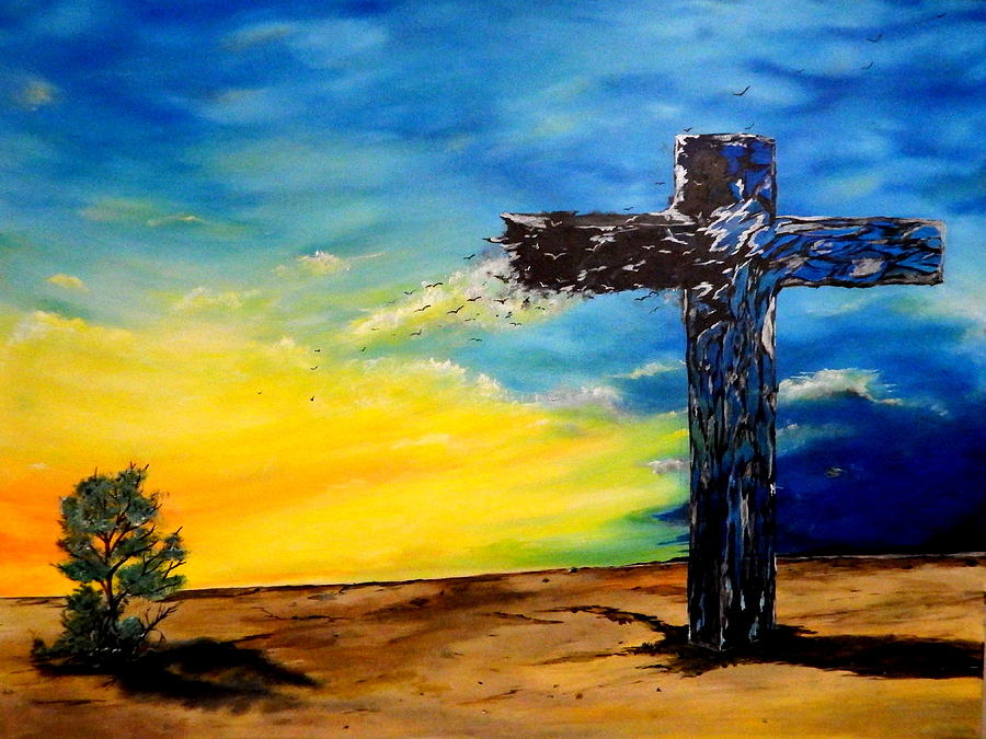 Abstract Painting - Freedom in faith by Nicole Champion