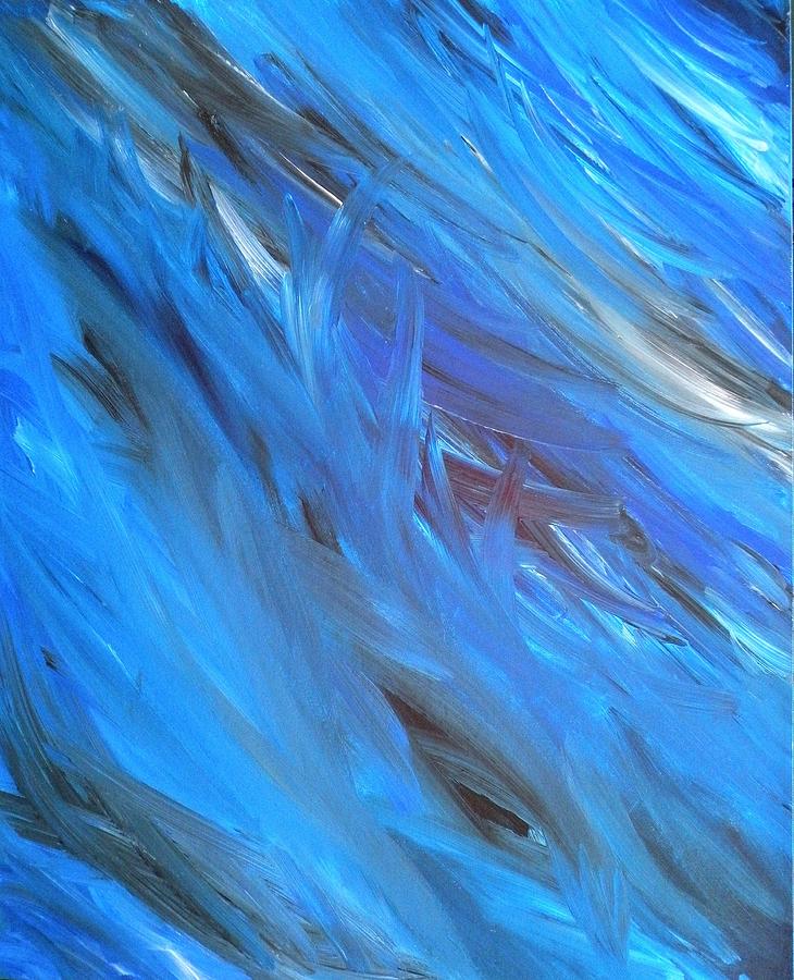 Blue Painting - Freedom of Release by Christine Martin