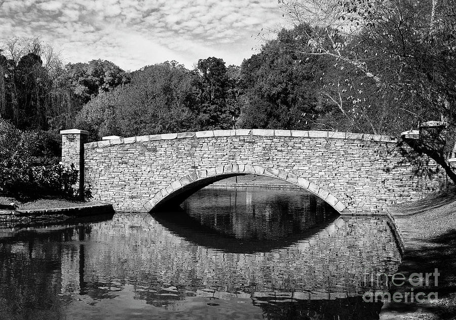 Freedom Park Bridge in Black and White Photograph by Jill Lang