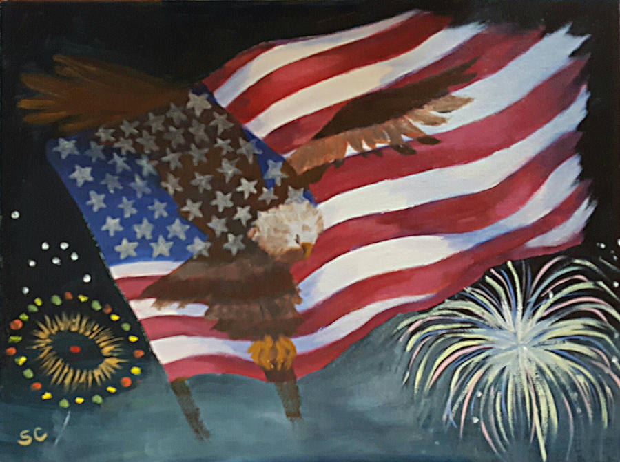 Freedom Reigns Painting by Sharon Casavant