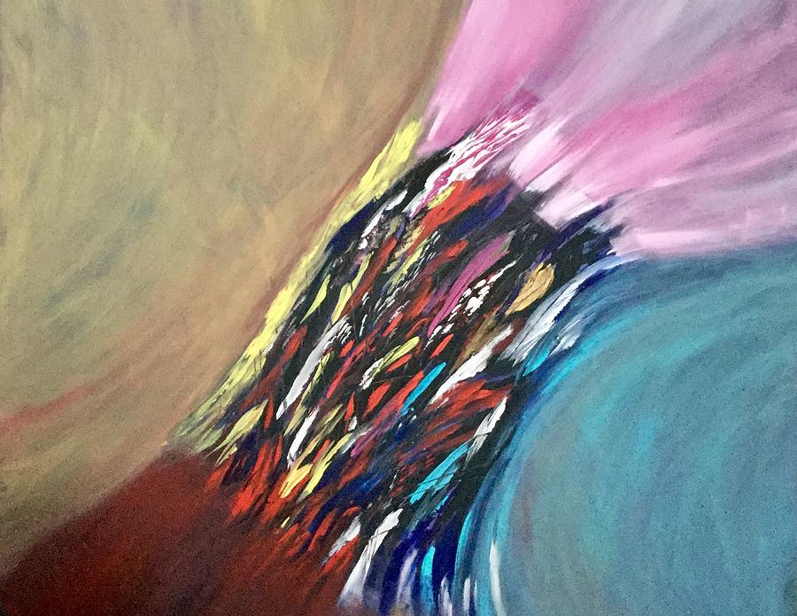Abstract Painting - Freedom by Rinky