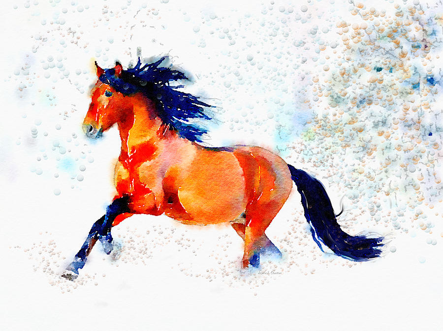Freedom Runner Painting by Angela Stanton