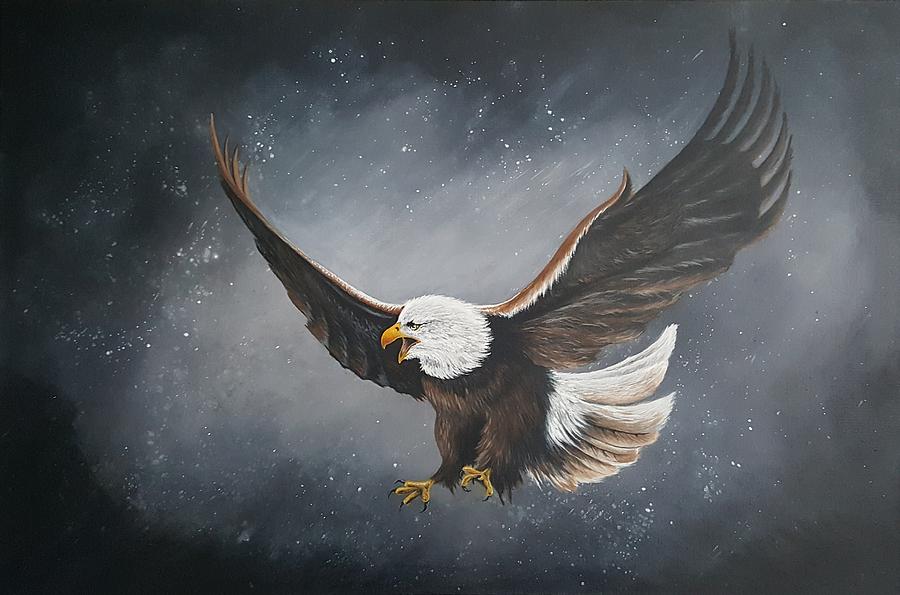 Eagle Painting - Freedom by Ryan Doray