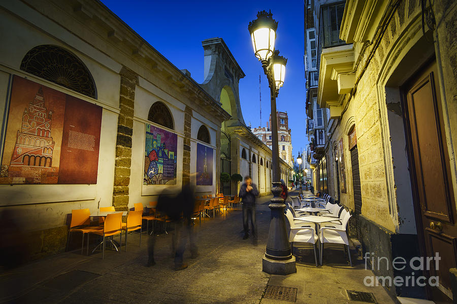 Freedom Street and Central Market Cadiz Spain Photograph by Pablo Avanzini