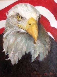 Eagle Painting - Freedom Symbol by Carol Rubsam