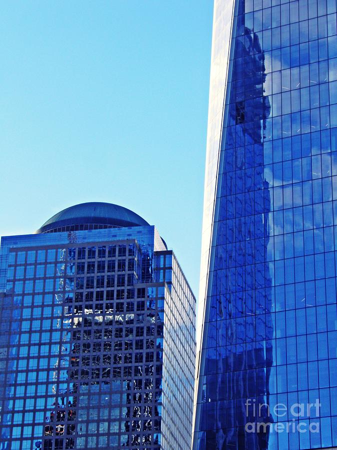 Skyscraper Photograph - Freedom Tower and 2 World Financial Center by Sarah Loft
