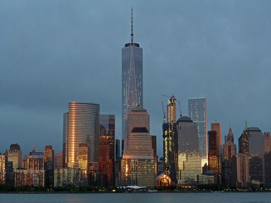 Freedom Tower at Dusk Photograph by Steve Breslow