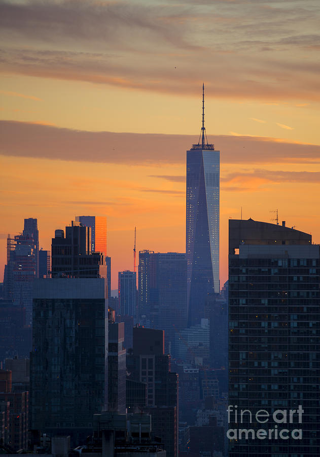 Freedom Tower At Sunset Photograph