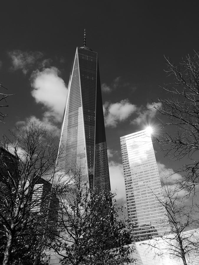 Freedom Tower Monochrome Photograph by Jack Riordan