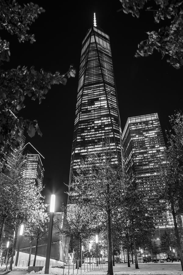 Freedom Tower Nyc Black And White Photograph