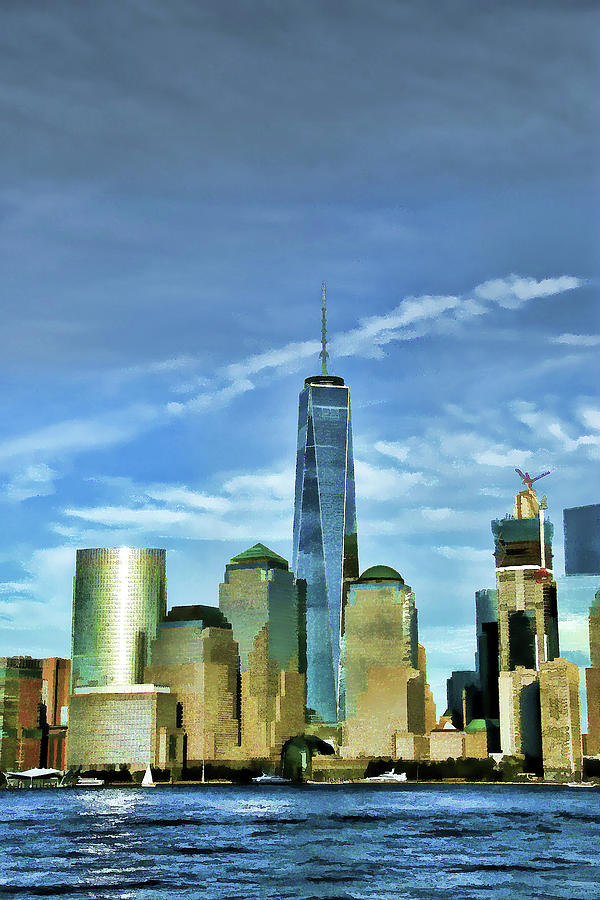 Freedom Tower - Photopainting Photograph by Allen Beatty