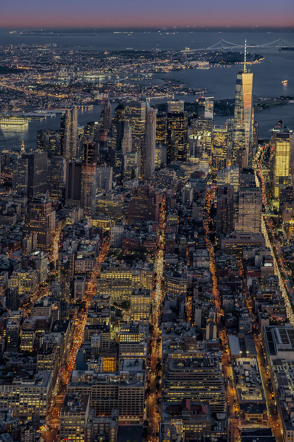 New York City Photograph - Freedom Tower WTC Aerial View by Susan Candelario