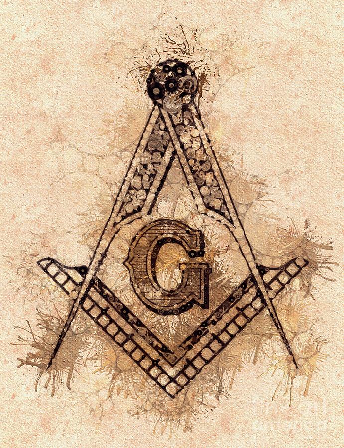 Magic Painting - Freemason, Mason, Masonic, Lodge, Symbol by Esoterica Art Agency