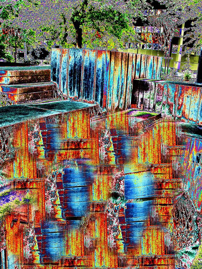 Tree Digital Art - Freeway Park 8 by Tim Allen