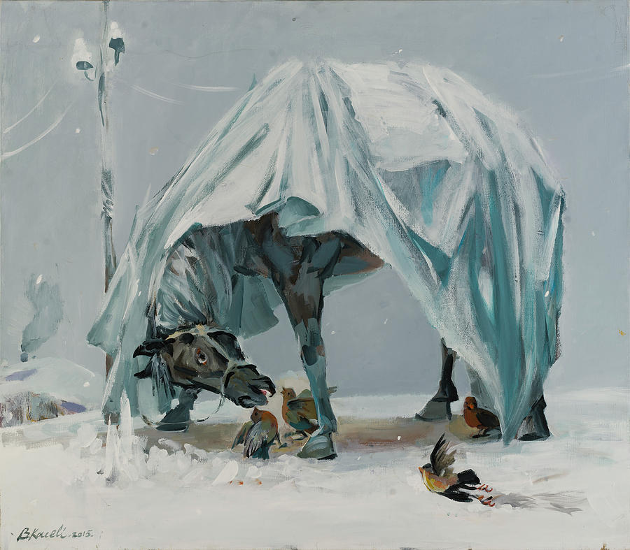 Freezing Cold Painting by Buron Kaceli