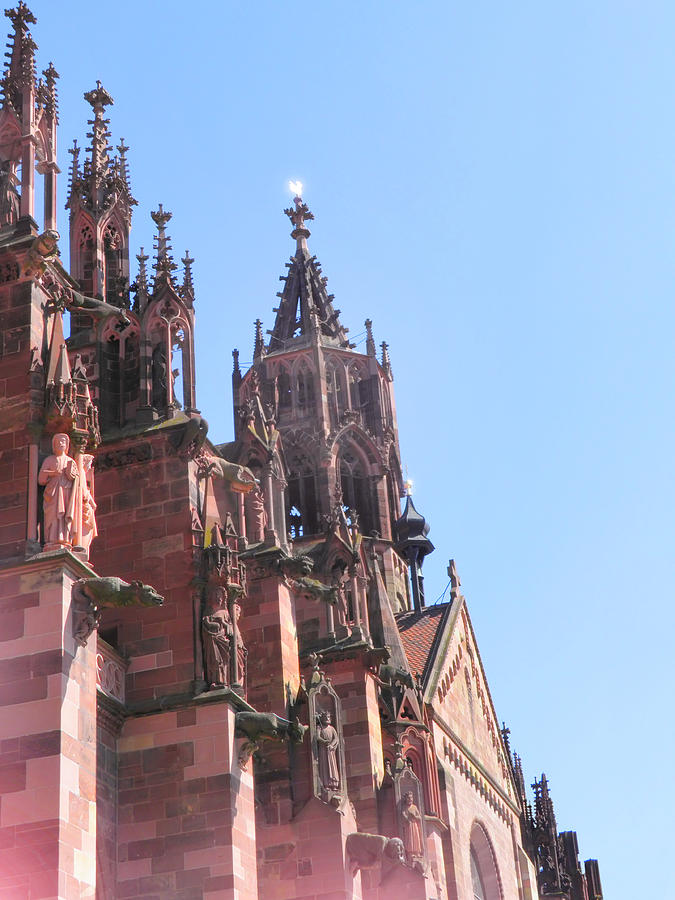 Architecture Photograph - Freiburg Im Breisgau Gothic Cathedral B by Leone M Jennarelli