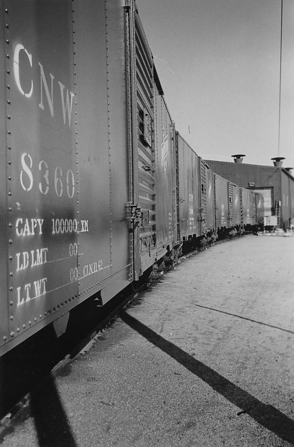 Freight Cars in Line at Clinton Machine Shop  #1 Photograph by Chicago and North Western Historical Society