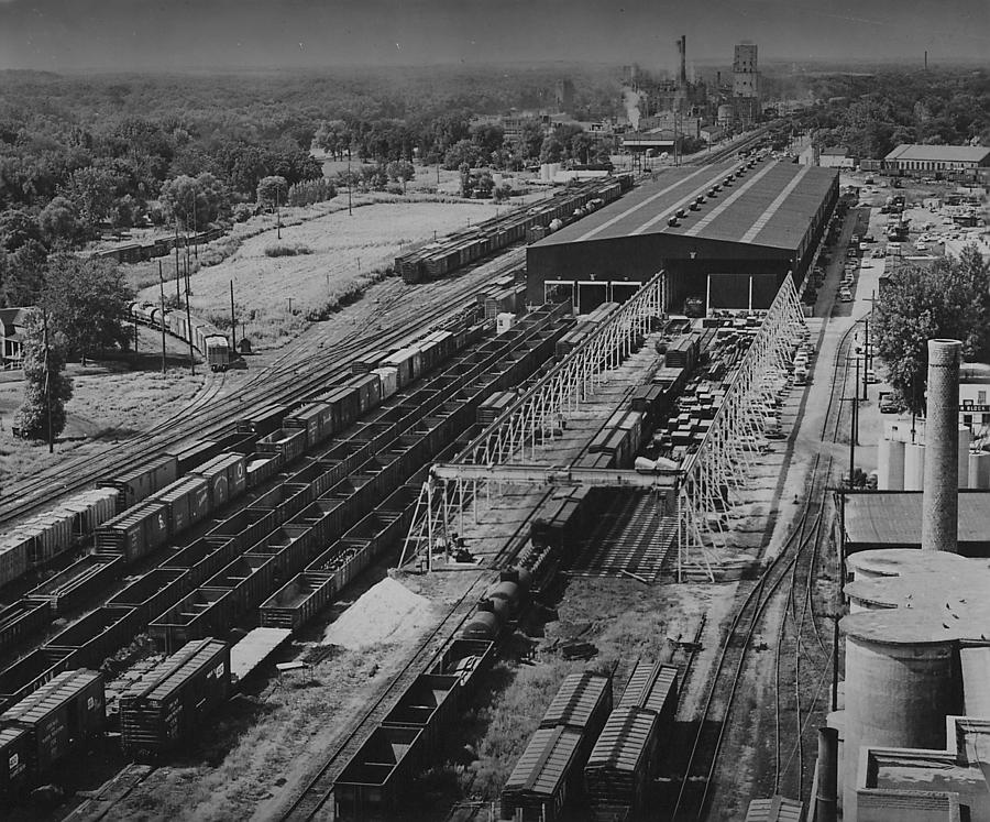 Freight Cars in Shop Photograph by Chicago and North Western Historical Society