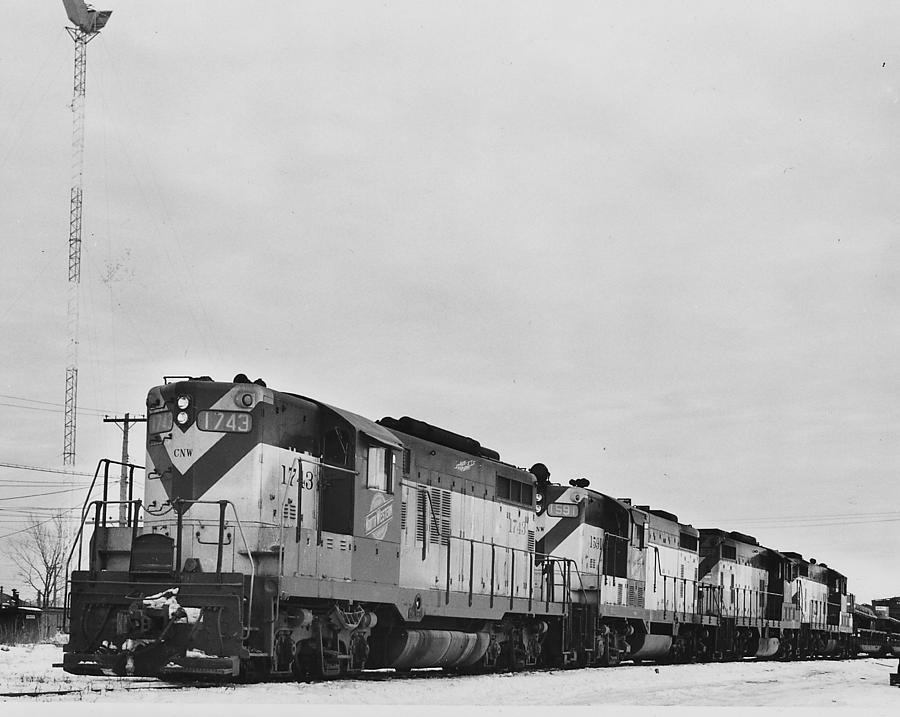 Freight Diesel at Proviso Yard Photograph by Chicago and North Western Historical Society