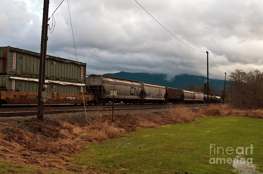 Train Photograph - Freight Rain by Clayton Bruster