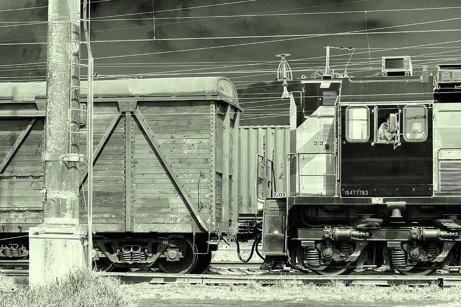 Freight Train Photograph by Evgeniy Lankin