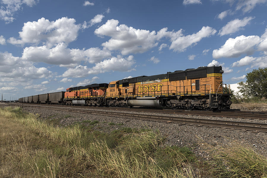 Freight Train Near Fort Worth Photograph by Carol M Highsmith