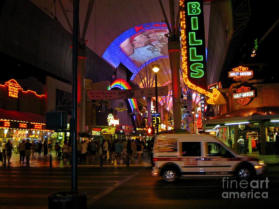 Las Vegas Photograph - Fremont Pedestrian Walk by John Malone