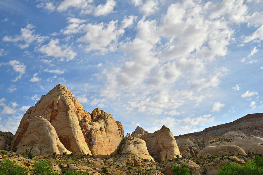 Capitol Reef National Park Photograph - Fremont River Buttes along Scenic Byway 24 by Ray Mathis